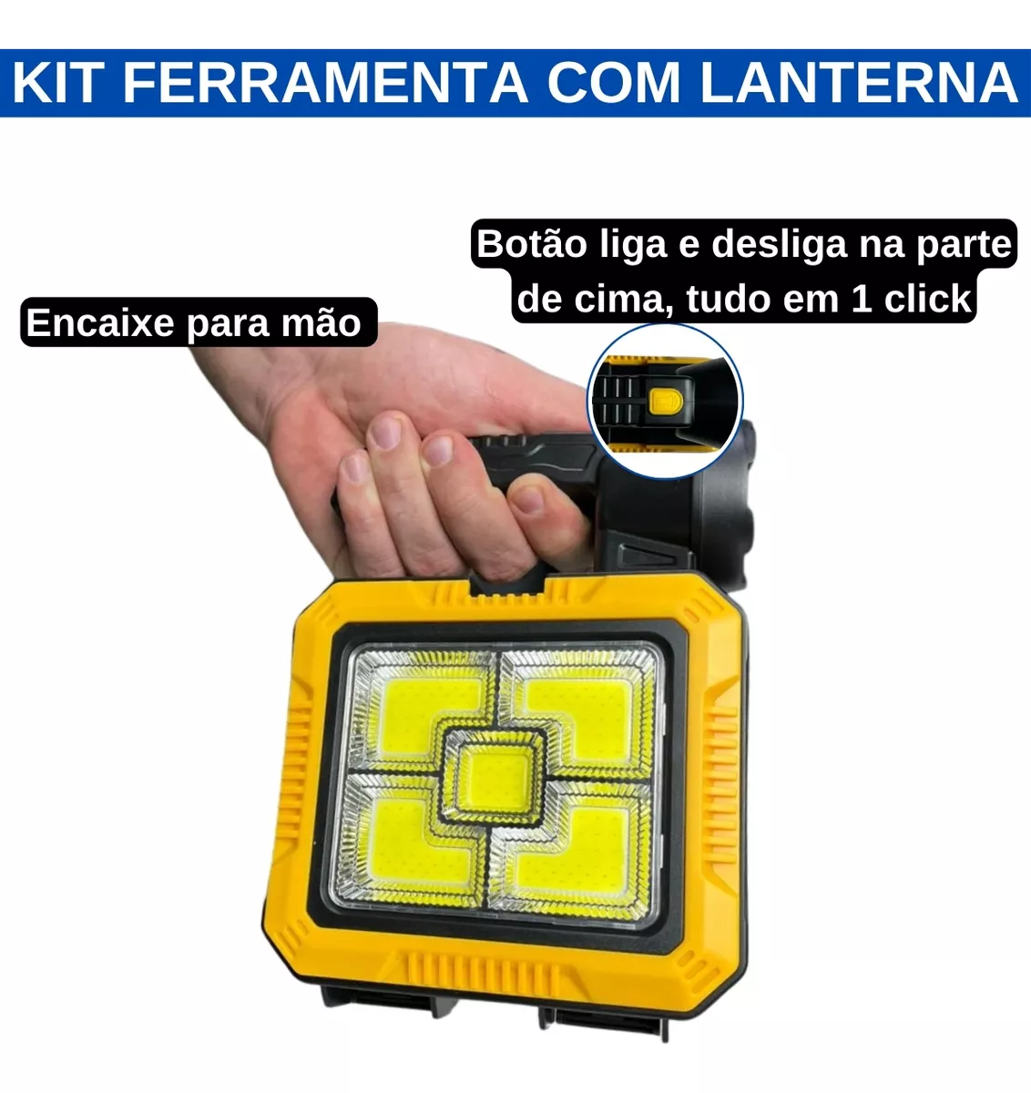 Kit herramientas, linterna y cargador